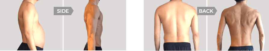 変化：side・back