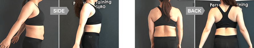 変化：side・back