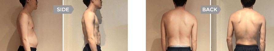 変化：side・back