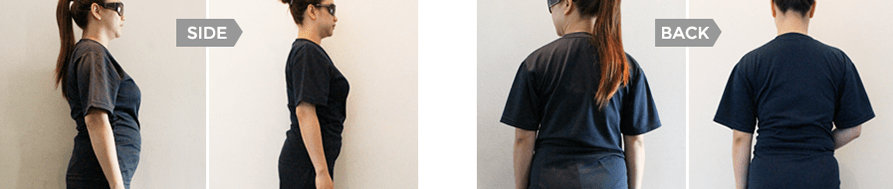 変化：side・back