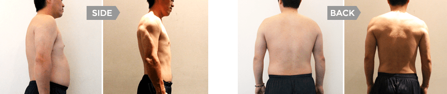 変化：side・back