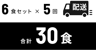 6食セット×5回 合計30食